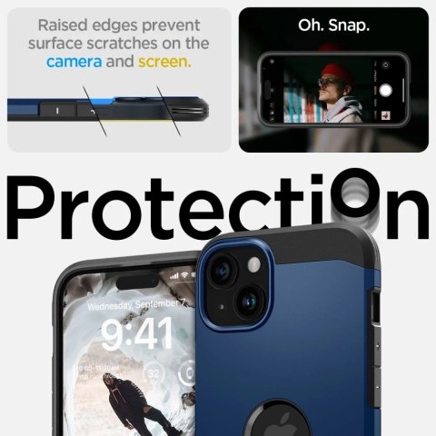 Etui Spigen Tough Armor Mag do MagSafe do iPhone 15 navy blue