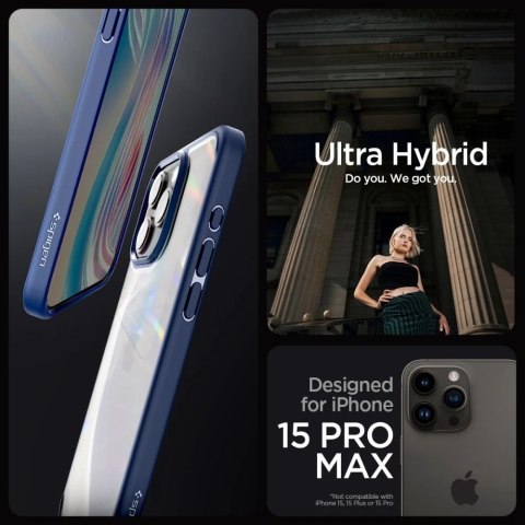 Etui Spigen Ultra Hybrid do iPhone 15 Pro Max navy blue