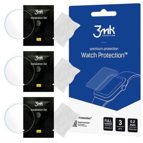 Folia ochronna 3x do Xiaomi Amazfit GTR 3 Pro 3mk ARC na ekran Watch Protection™