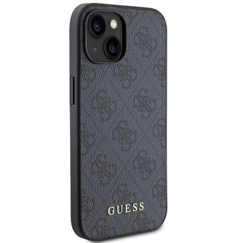 Oryginalne Etui GUESS Hardcase GUHCP15MG4GFGR do iPhone 15 PLUS (4G Metal Logo / szary)