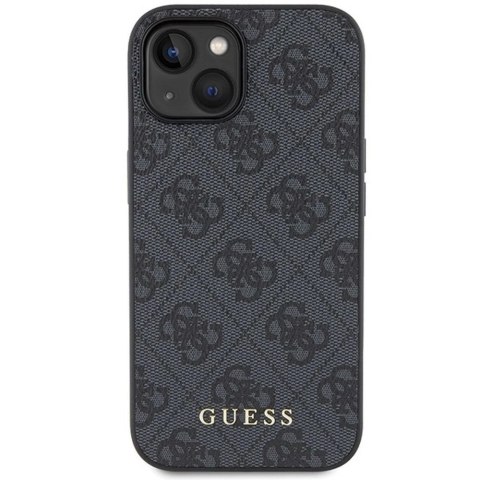 Oryginalne Etui GUESS Hardcase GUHCP15MG4GFGR do iPhone 15 PLUS (4G Metal Logo / szary)