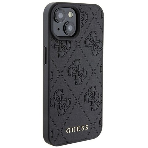 Oryginalne Etui GUESS Hardcase GUHCP15SP4EPMK do iPhone 15 (Quilted 4G Classic / czarny)