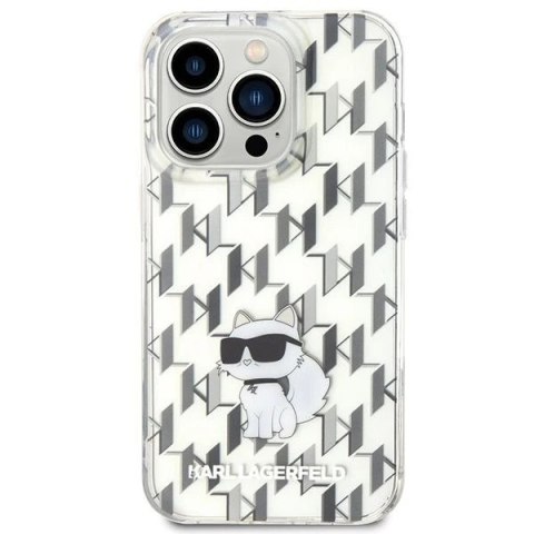 Oryginalne Etui KARL LAGERFELD Hardcase KLHCP15XHNCMKLT do iPhone 15 PRO MAX (Monogram / transparentny)