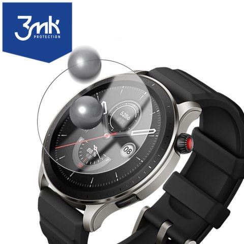 Szkło hybrydowe do Xiaomi Amazfit GTR 4 46mm 3szt 3mk Watch Protection FlexibleGlass