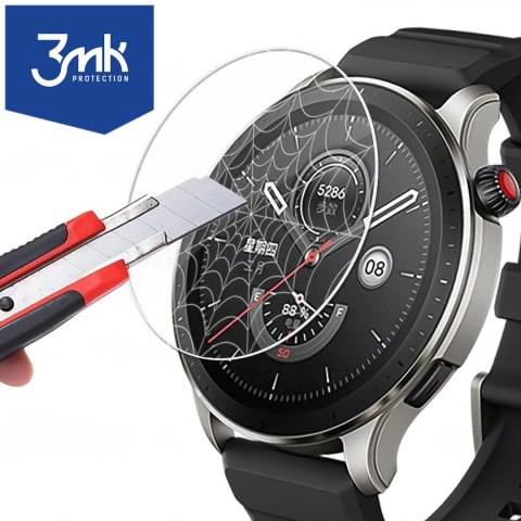 Szkło hybrydowe do Xiaomi Amazfit GTR 4 46mm 3szt 3mk Watch Protection FlexibleGlass