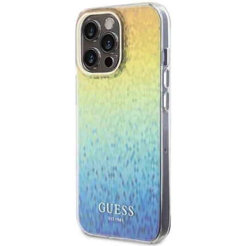 Etui Guess GUHCP15XHDECMI do iPhone 15 Pro Max 6.7" wielokolorowy hardcase IML Faceted Mirror Disco Iridescent