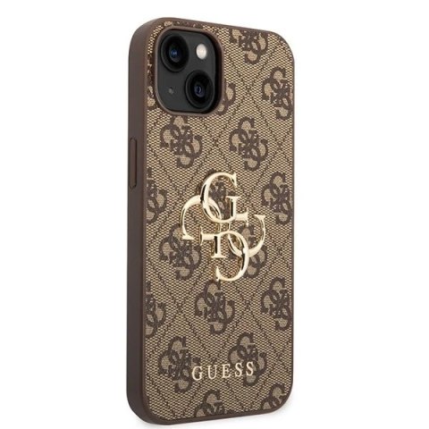 Etui Guess GUHCP15M4GMGBR do iPhone 15 Plus 6.7" hardcase 4G Big Metal Logo brązowy/brown
