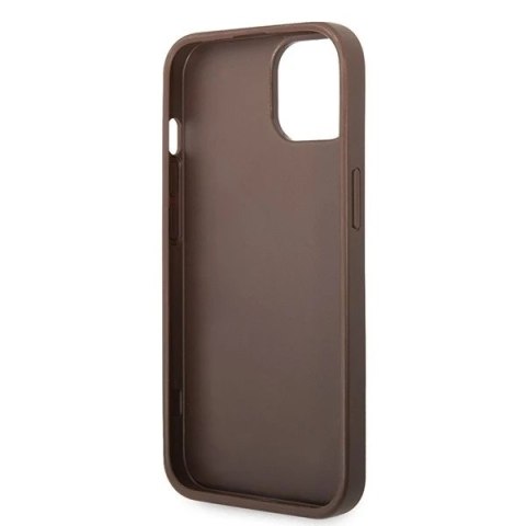 Etui Guess GUHCP15M4GMGBR do iPhone 15 Plus 6.7" hardcase 4G Big Metal Logo brązowy/brown