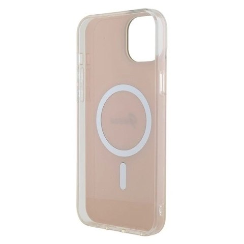 Etui Guess GUHMP15MHITSP do iPhone 15 Plus 6.7" hardcase IML Iridescent MagSafe różowy/pink