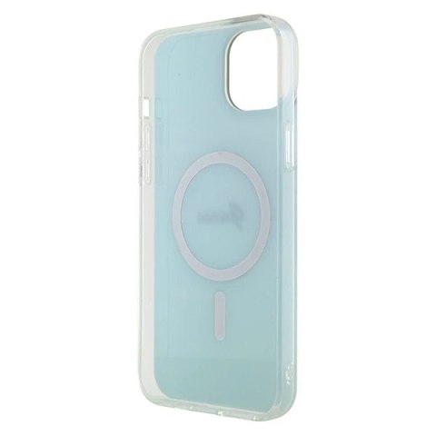 Etui Guess GUHMP15MHITSQ do iPhone 15 Plus 6.7" hardcase IML Iridescent MagSafe turkusowy/turquoise