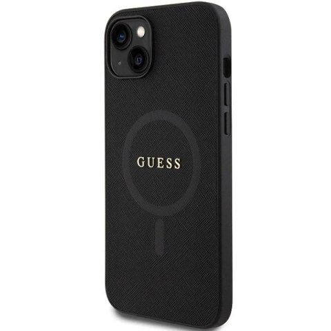 Etui Guess GUHMP15MPSAHMCK do iPhone 15 Plus 6.7"hardcase Saffiano MagSafe czarny/black