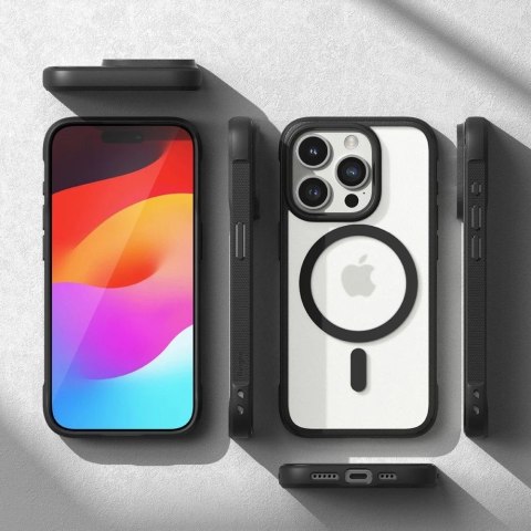 Etui Ringke Fusion Bold Magnetic do MagSafe do iPhone 15 Pro Max matte black