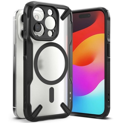 Etui Ringke Fusion X Magnetic do MagSafe do iPhone 15 Pro matte black