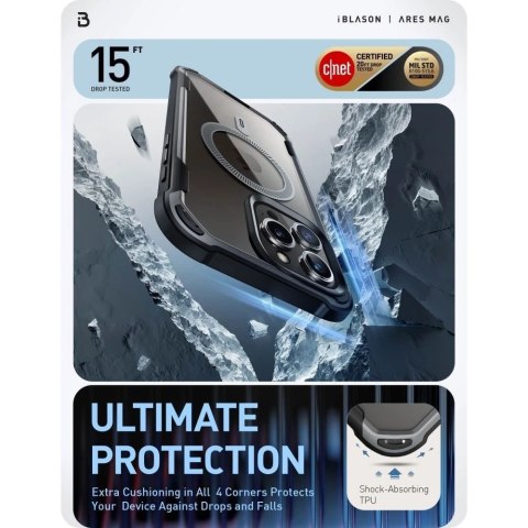 Etui Supcase Iblsn Ares Mag do MagSafe do iPhone 15 Pro black