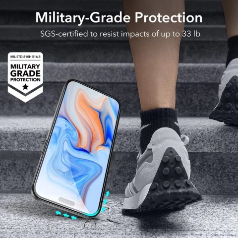 Szkło hartowane ESR Tempered Glass 2-Pack do Apple iPhone 15 / 16 Black