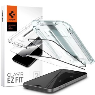 Szkło hartowane Spigen Glas.tR "EZ Fit" FC 2-Pack do iPhone 15 / 16 Black