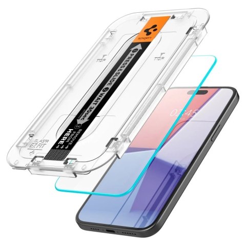 Szkło hartowane Spigen Glas.tR "EZ Fit" do iPhone 15 Plus Clear