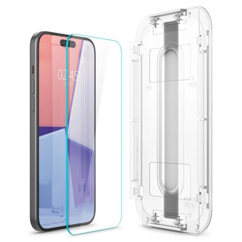 Szkło hartowane Spigen Glas.tR "EZ Fit" do iPhone 15 Plus Clear