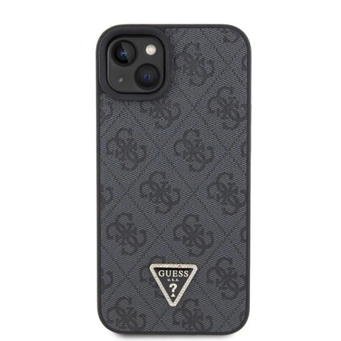 Etui Guess GUHCP15SP4TDSCPK do iPhone 15 6.1" czarny/black hardcase Crossbody 4G Metal Logo