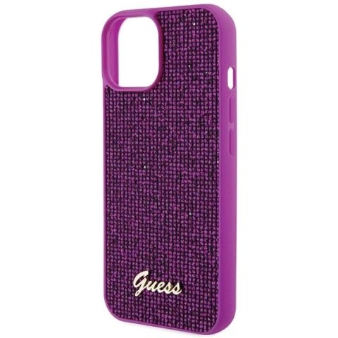 Etui Guess GUHCP15SPMSDGSF do iPhone 15 6.1" fuksja/fuschia hardcase Disco Metal Script
