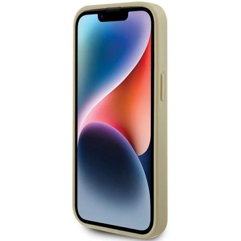 Etui Guess GUHCP15SPSP4LGD do iPhone 15 6.1" złoty/gold hardcase Perforated 4G Glitter