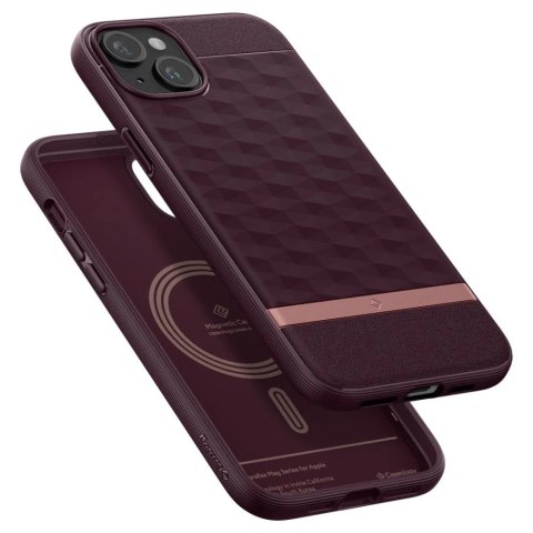 Etui Spigen Caseology Parallax Mag Magsafe do Apple iPhone 15 Burgundy