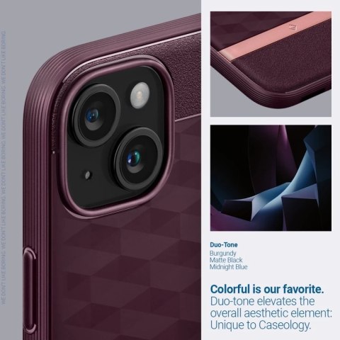 Etui Spigen Caseology Parallax Mag Magsafe do Apple iPhone 15 Burgundy