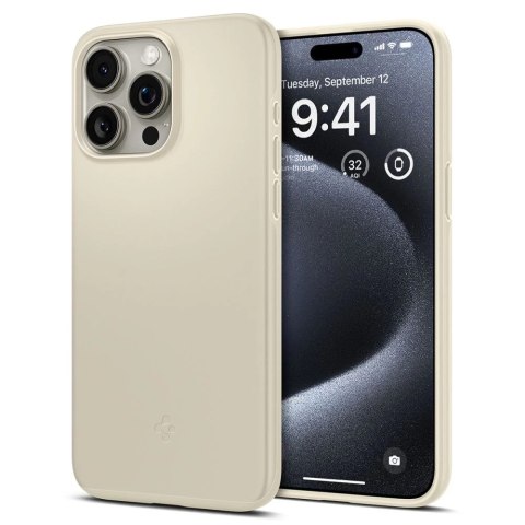 Etui Spigen Thin Fit do Apple iPhone 15 Pro Mute Beige