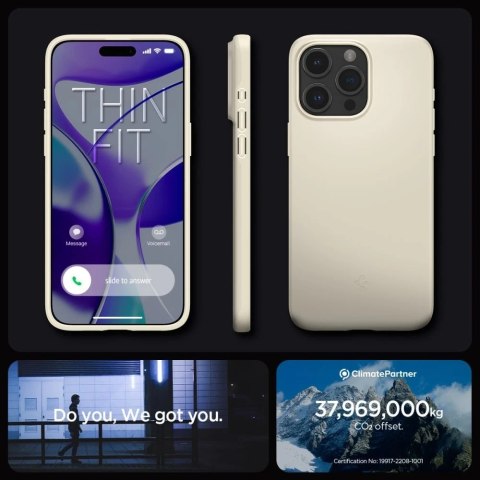 Etui Spigen Thin Fit do Apple iPhone 15 Pro Mute Beige