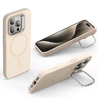 Etui ESR Cloud Kickstand HaloLock MagSafe do Apple iPhone 15 Pro Beige