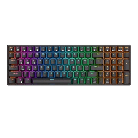 Klawiatura mechaniczna Royal Kludge RK100 RGB, Red switch (czarna)