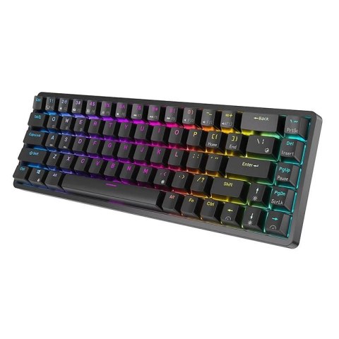 Klawiatura mechaniczna Royal Kludge RK837 RGB, Brown switch (czarna)