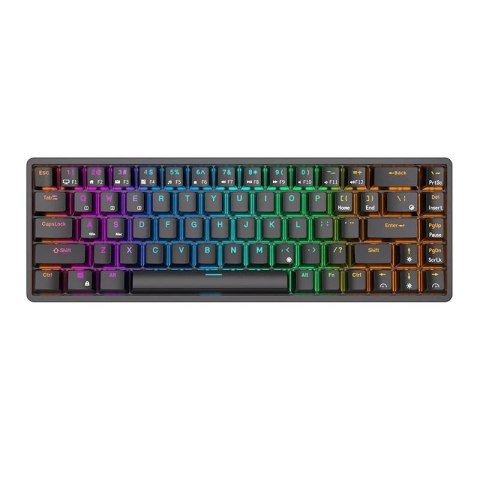 Klawiatura mechaniczna Royal Kludge RK837 RGB, Red switch (czarna)