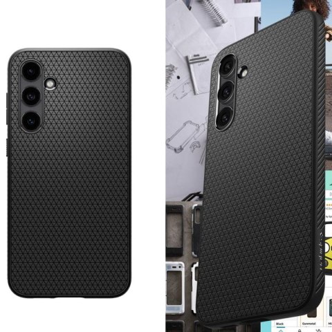 Etui do Samsung Galaxy S23 FE Spigen Liquid Air Case obudowa plecki czarne Matte Black