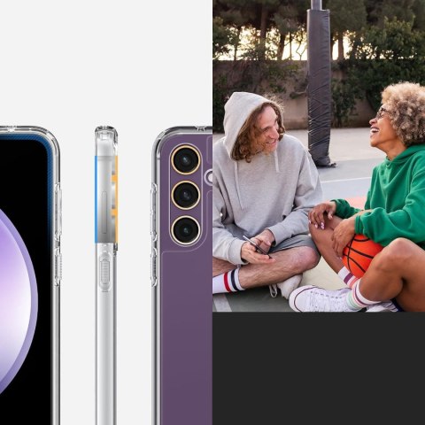 Etui do Samsung Galaxy S23 FE Spigen Ultra Hybrid Case obudowa plecki przezroczyste Crystal Clear