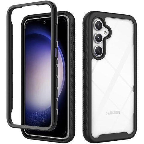 Etui do Samsung Galaxy S23 FE pancerne obudowa + folia hydrożelowa Case Defense 360 Pro Alogy czarne
