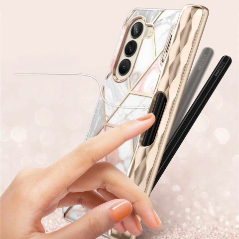 Supcase Cosmo Pen Galaxy Z Fold 5 Marble Pink