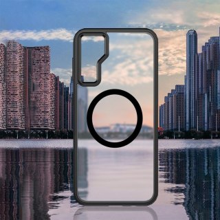 Etui do Samsung Galaxy S23 FE obudowa Mag Safe case pokrowiec przezroczyste matowe plecki czarny bumper