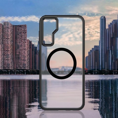 Etui do Samsung Galaxy S23 FE obudowa Mag Safe case pokrowiec przezroczyste matowe plecki czarny bumper