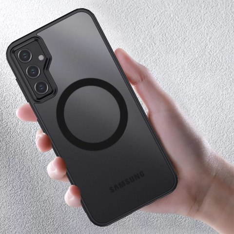 Etui do Samsung Galaxy S23 FE obudowa Mag Safe case pokrowiec przezroczyste matowe plecki czarny bumper
