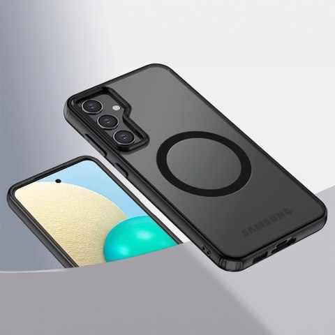 Etui do Samsung Galaxy S23 FE obudowa Mag Safe case pokrowiec przezroczyste matowe plecki czarny bumper