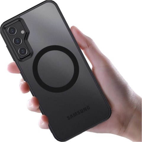 Etui do Samsung Galaxy S23 FE obudowa Mag Safe case pokrowiec przezroczyste matowe plecki czarny bumper