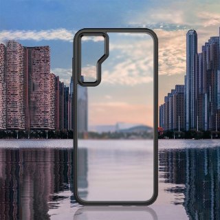 Etui do Samsung Galaxy S23 FE obudowa case pokrowiec przezroczyste matowe plecki czarny bumper