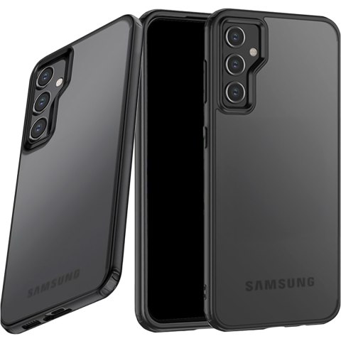 Etui do Samsung Galaxy S23 FE obudowa case pokrowiec przezroczyste matowe plecki czarny bumper