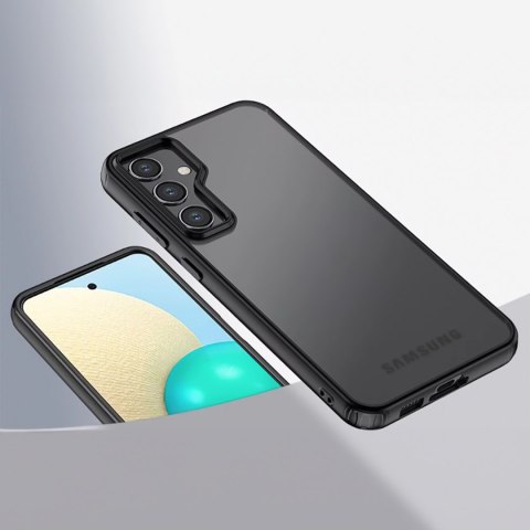 Etui do Samsung Galaxy S23 FE obudowa case pokrowiec przezroczyste matowe plecki czarny bumper