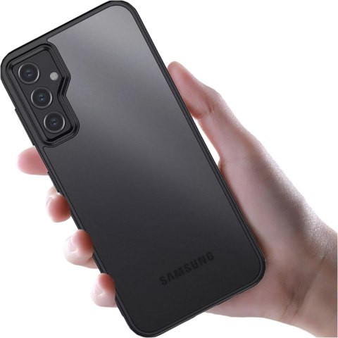 Etui do Samsung Galaxy S23 FE obudowa case pokrowiec przezroczyste matowe plecki czarny bumper