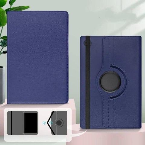 Etui do Samsung Galaxy Tab A9+ Plus 2023 11" (X210/X215/X216) obrotowe pokrowiec obudowa z klapką na tablet Case Alogy Granatowe