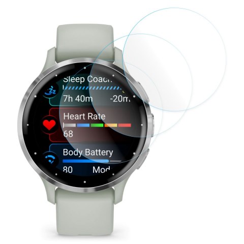 3x Folia Hydrożelowa do Garmin Venu 3s 41mm 3mk ARC ochronna na ekran Hybrydowa ŻEL Watch Protection™