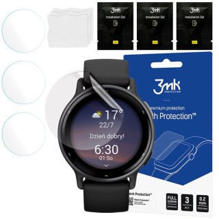 3x Folia Hydrożelowa do Garmin Vivoactive 5 3mk ARC ochronna na ekran Hybrydowa ŻEL Watch Protection™