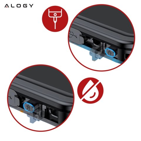 Etui do Apple iPhone 15 Pro Pancerne 360 case do Mag Safe wodoodporne Armor IP68 Alogy czarne